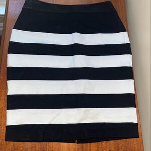 Black and White striped skirt from White House Black Market